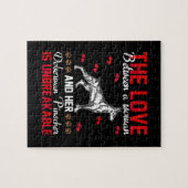 Die Liebe ist unzerbrechlich Doberman Pinscher Puzzle (Horizontal)