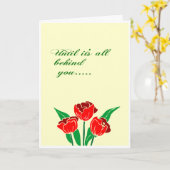 Die Liebe Jesu liegt hinter dir Karte (Gelbe Blume)