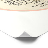 Die Liebe Kapitel, 1 Korinther 13 Kalligraphie Poster (Ecke)