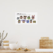 Die Liebe konzentriert sich auf ...das Gesetz des Poster (Küche)