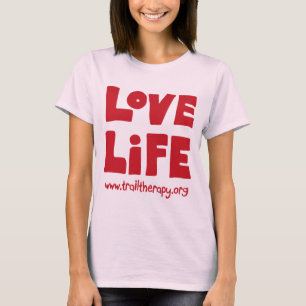 Die Liebe-Leben-BaumwollT - Shirt der Damen