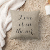 Die Liebe liegt im Air Burlap Cushion Kissen (Decke)