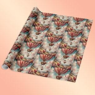Die Liebe liegt im Air Valentine Geschenkpapier