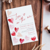 Die Liebe liegt im Brautparty des Herzens von Air Einladung