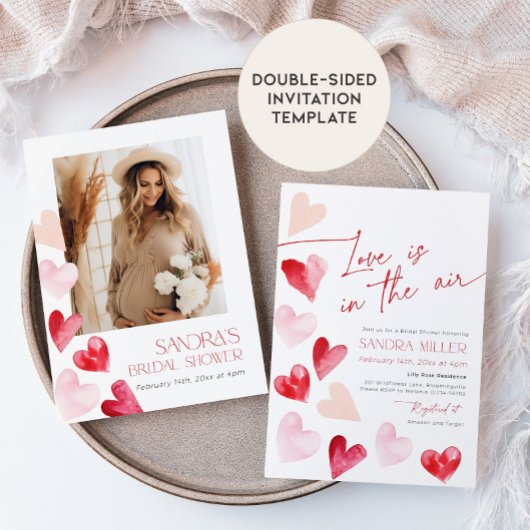 Die Liebe liegt im Brautparty des Herzens von Air  Einladung