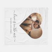 Die Liebe liegt im Foto der "Air Happy Valentines" Fleecedecke (Vorderseite (Horizontal))