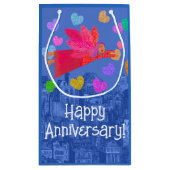 Die Liebe liegt im Luftangel und im Herzen Kleine Geschenktüte (Rückseite)