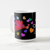Die Liebe liegt im Valentinawald Kaffeetasse (Vorderseite Links)