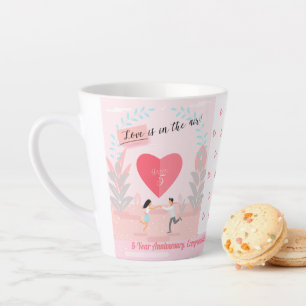 "Die Liebe liegt in der Luft!" Verliebtes Paar Jub Milchtasse