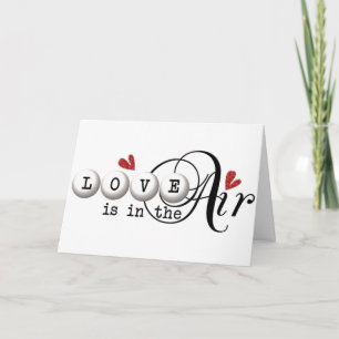 **DIE LIEBE LIEGT IN DER LUFT** WEIHNACHTSLIEBE KARTE
