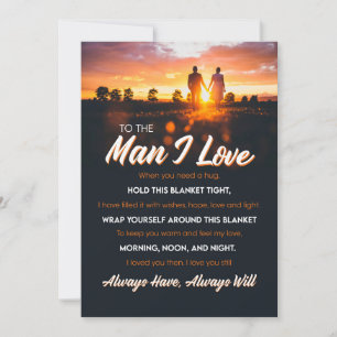 Die Liebe Mann I Für den Mann I Liebe, dass ich Feiertagskarte