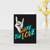 Die Liebe Männer Frauen Kindermädchen Mädchen als Karte (Gelbe Blume)