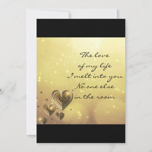 Die Liebe meiner Lebensgrußkarte Karte (Vorderseite)