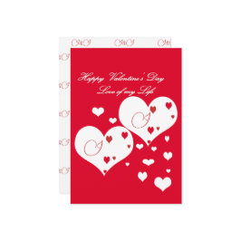 Die Liebe meines Lebens in Rot und Weiß Feiertagskarte