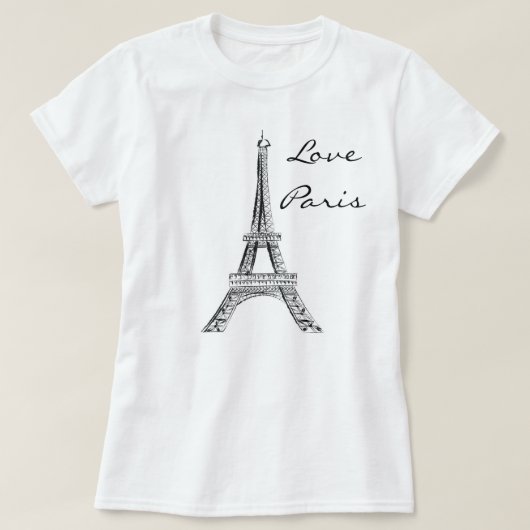 Die Liebe-Paris-T - Shirt der Frauen (Design vorne)