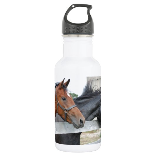 Die Liebe Pferde Edelstahlflasche (Vorderseite)