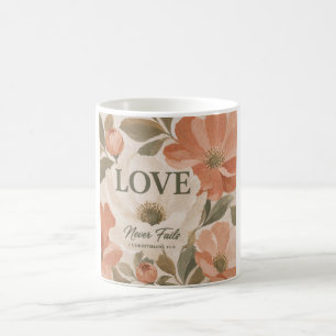 DIE LIEBE SCHEITERT NIE   Christliches Hochzeitsge Kaffeetasse