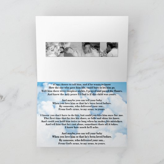 Die Liebe seiner Mutter beide. Karte (Innenseite)