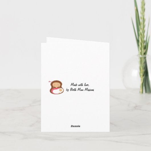 Die Liebe seiner Mutter beide. Karte (Rückseite)