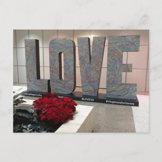 Die Liebe Sign Regency Square Richmond Virginia Postkarte (Vorderseite)