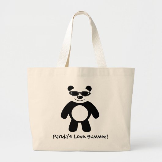 Die Liebe-Sommer des Pandas! Jumbo Stoffbeutel (Vorne)