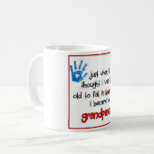 Die Liebe-Tasse des Großvaters Kaffeetasse (Vorderseite Links)