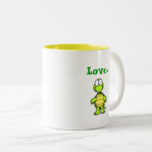 Die Liebe-Tasse Zweifarbige Tasse (VorderseiteRechts)