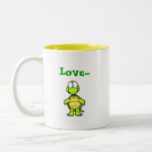 Die Liebe-Tasse Zweifarbige Tasse (Links)
