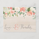 Die Liebe u. Dank, die mit Blumen sind, dankt Postkarte (Vorderseite)