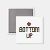 Die Liebe und Einheit Kenias von unten Magnet (Vorderseite/Rückseite)