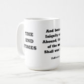 DIE LIEBE VIELER WIRD ERKALTEN KAFFEETASSE (Vorderseite Links)