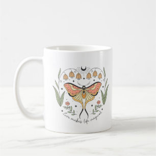 Die Liebe von Boho Mystic Moths macht das Leben ma Kaffeetasse