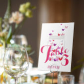 Die Liebe von Bride Candy Hearts liegt im Party de Tischnummer