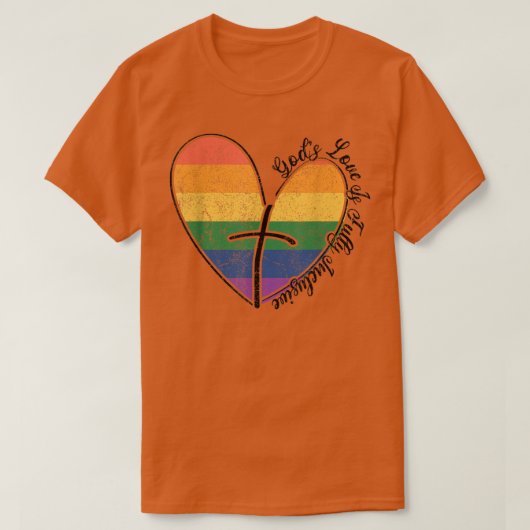 Die Liebe von Gütern ist eine Fahne für LGBTQ-Gay T-Shirt (Design vorne)