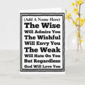 Die Liebe von Gütern ist für alle Karte (Gelbe Blume)