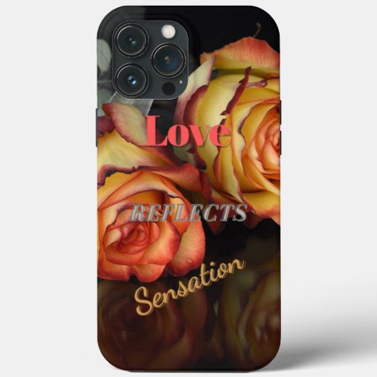 Die Liebe von Valentine reflektiert die Empfindung Case-Mate iPhone Hülle (Rückseite)