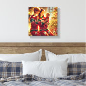 "Die Liebe zu Mamas und dem Baby am Weihnachtsbaum Leinwanddruck (Insitu (Schlafzimmer))