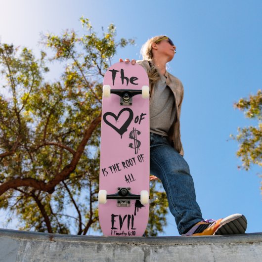 Die Liebe zum Bösen Pink Doodle Skateboard (Außenbereich 1)
