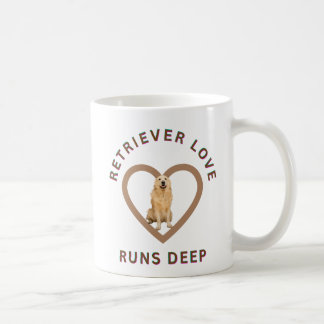 Die Liebe zum Retriever ist tief Kaffeetasse