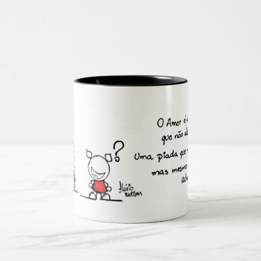 Die Liebe Zweifarbige Tasse (Mittel)