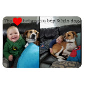 die Liebe zwischen einem Jungen und seinem Hund Magnet (Horizontal)