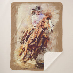 Die Liebe zwischen einer Frau und ihrem Pferd Sherpadecke