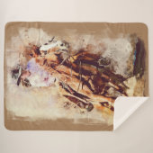 Die Liebe zwischen einer Frau und ihrem Pferd Sherpadecke (Vorderseite (Horizontal))