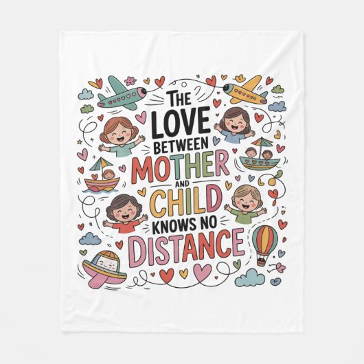 Die Liebe zwischen Mutter und Kind Fleecedecke (Vorderseite)
