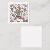 Die Liebe zwischen Mutter und Kind Mitteilungskarte (Vorne/Hinten)