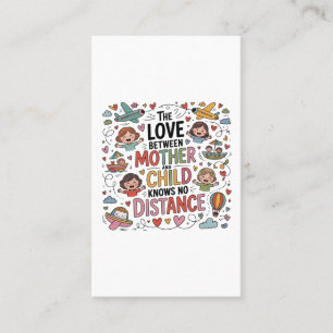 Die Liebe zwischen Mutter und Kind Visitenkarte