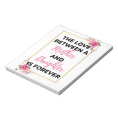 Die Liebe zwischen Mutter und Tochter ist für imme Notizblock (Rotiert)