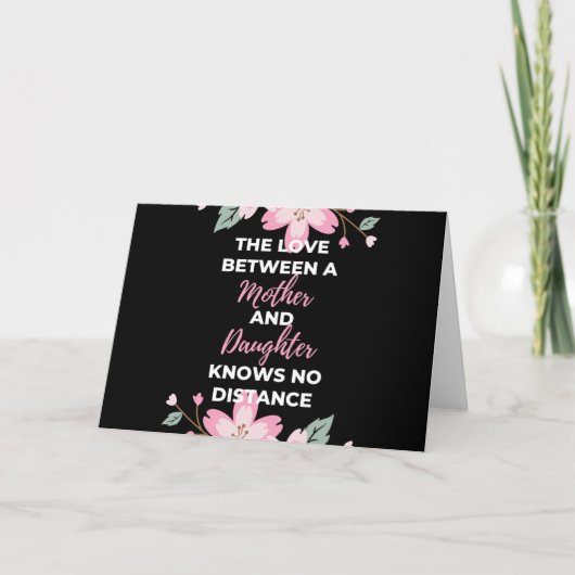 Die Liebe zwischen Mutter und Tochter Karte (Vorderseite)