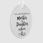 Die Liebe zwischen Mutter und Tochter Ornament (Vorderseite)