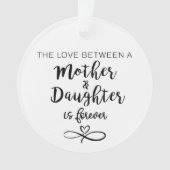 Die Liebe zwischen Mutter und Tochter Ornament (Vorderseite)